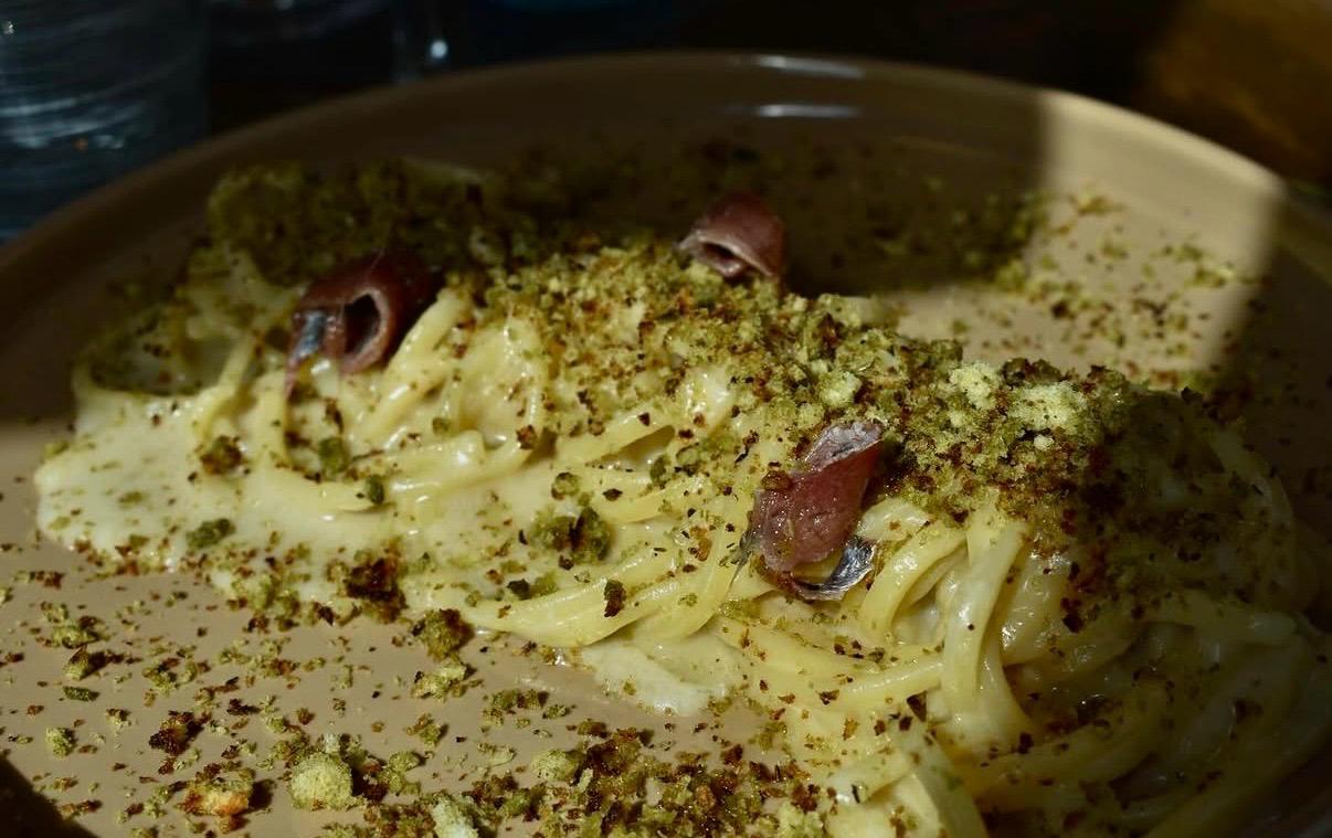 Spaghetto burro e alici del cantabrico